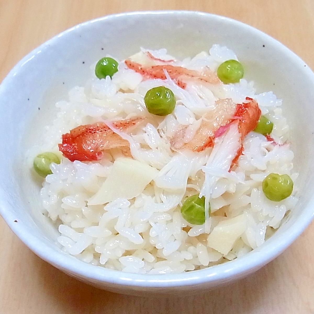 かにとたけのことグリーンピースの炊き込みご飯 レシピ 作り方 By Peru7 楽天レシピ かにとたけのことグリーンピースの炊き込みご飯 レシピ 作り方 By Peru7 楽天レシピ